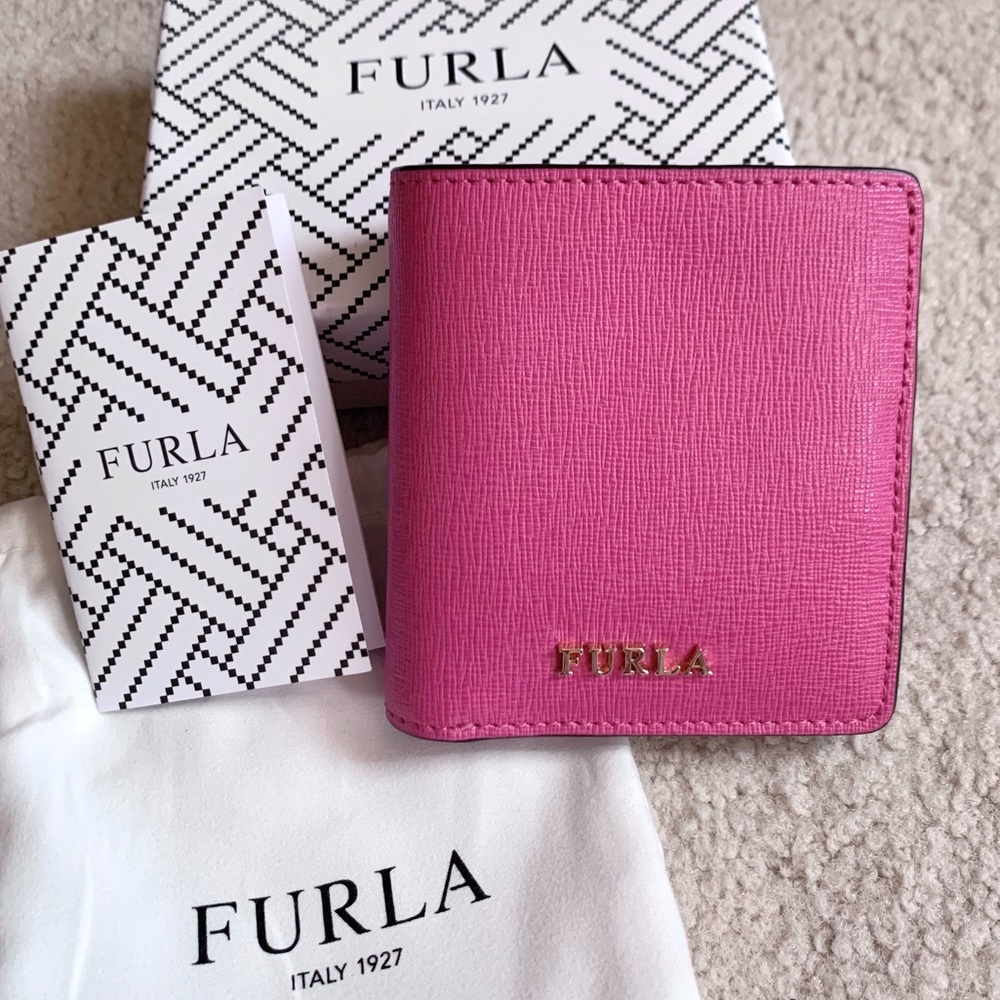 Brand New/ FURLA Bi-Fold Wallet, Small Wallet, Pink